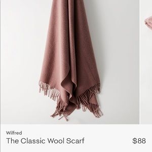 Wilfred Classic Wool Scarf in Dusty Mauve